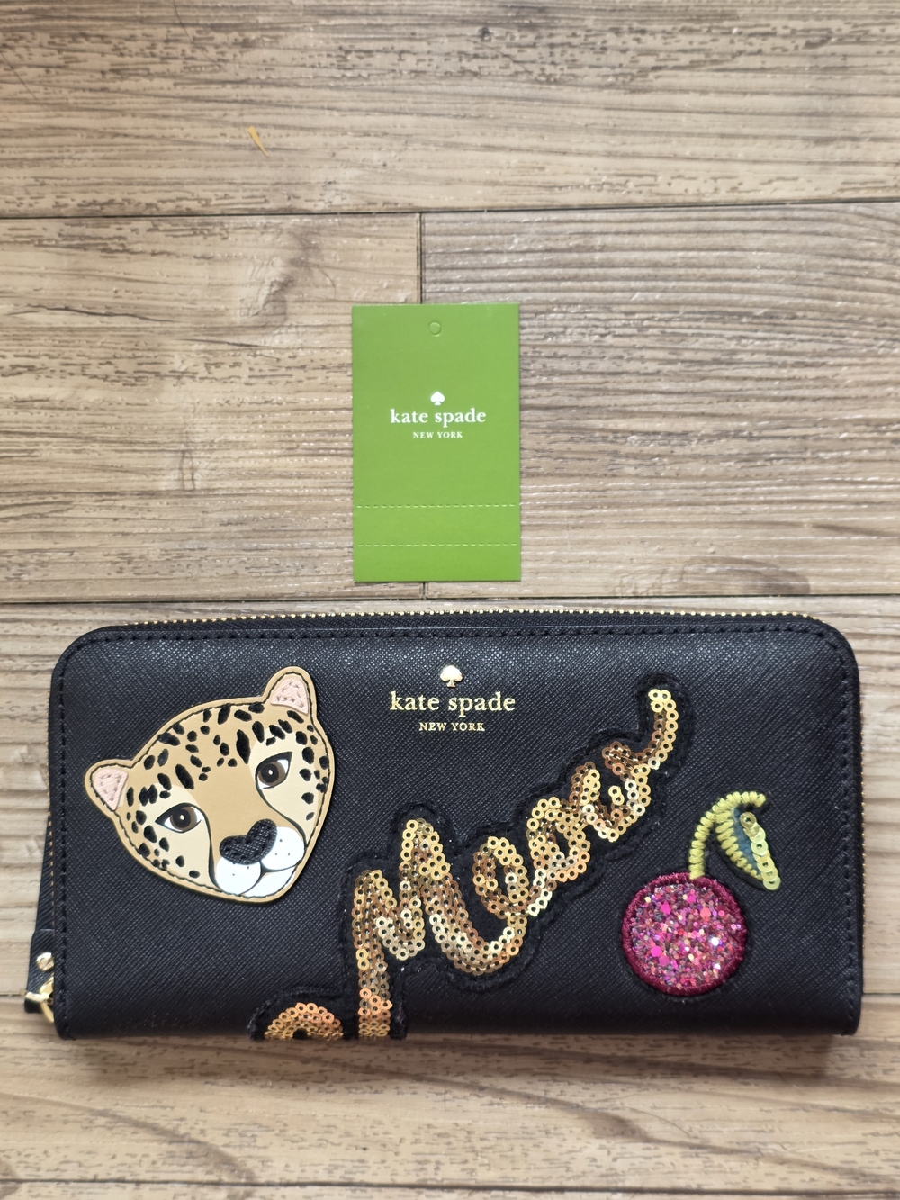 kate spade Limited Edition Run Wild Leopard Neda Zip-Around